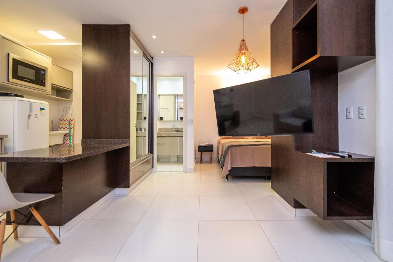 Apartamento Flat No Ed Walk Bueno - Setor Bueno - Ao Lado Do Shopping - Wb2405- Andar Alto Goiânia
